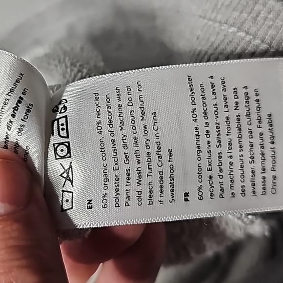 TENTREE xs gray sweatpants - Picture 8 of 8